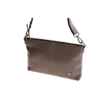 Kožená ručně šitá kabelka KUBÁT psaníčko Čača malá | šedá | 5203112 Barva: černá