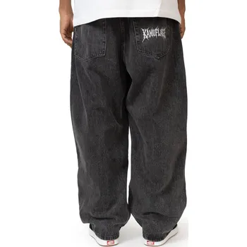 Pánské džíny Kalhoty Kamuflage Way Too Big Skully Black - XL