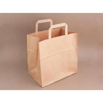 Nákupní taška Papírová taška HNĚDÁ 45 x 17 x 48 cm
