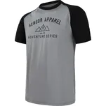 SENSOR MERINO ACTIVE ADVENTURE pánské triko kr.rukáv šedá/černá velikost M