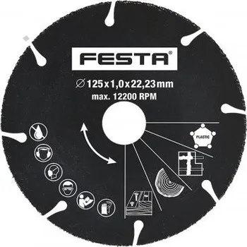 Řezný kotouč Řezný kotouč univerzální 125x1,0mm /22,2mm FESTA PROFIT Sklad16 FT-21192 (FT-21192 PROFIT Sklad16 Váha v Kg: 0.125)