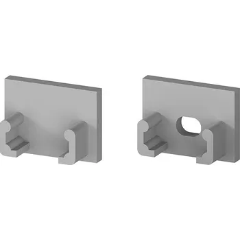 LED lišta Pár koncovek profilu GK18-3 šedé