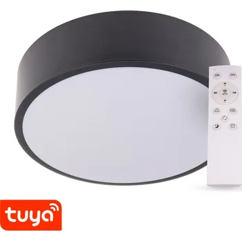 SMART Tuya LED svítidlo RENDO 48W CCT kulaté černé