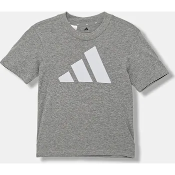 Dětské bavlněné tričko adidas JV9869 šedá 90X, vel. 152