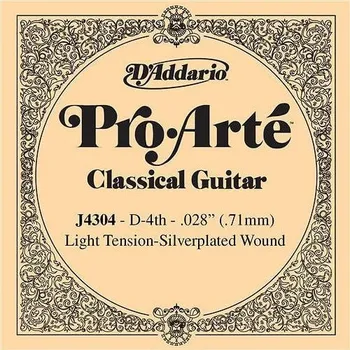 Strunný nástroj D'Addario J4304 Samostatná struna pro kytaru