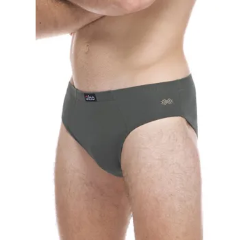 Slipy Gina pánské slipy s potiskem 71138 Tm. šedá Vel. 62/64