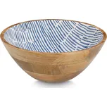 ZELLER Servírovací miska z magového dřeva, modrá 30 x 30 x 12 cm