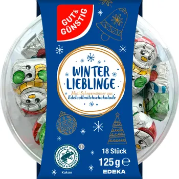 Čokoláda G&G Mini-čokoládoví sněhuláci 125 g