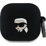 Karl Lagerfeld Pouzdro pro sluchátka AirPods 4 - Karl Lagerfeld, 3D Logo NFT Karl Head Black KLA4RUNIKK