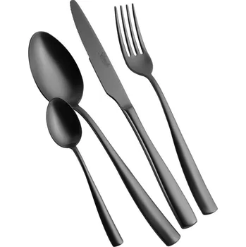 Příbor Salvinelli s.r.l. Vidlička dezertní FLOW ICE BLACK