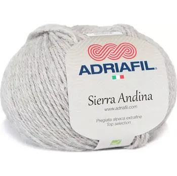 Příze Adriafil Sierra Andina 35 Světle šedá melanž (Alpaková příze Sierra Andina Grigio Chiaro Melange)