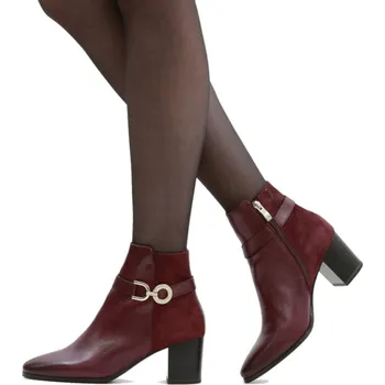 Dámská zdravotní obuv Dámská kotníková obuv Caprice 9-25302-45-551 bordó Barva: bordeaux comb, Velikost: 36