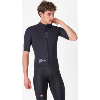 Cyklistická bunda CASTELLI Cyklistická větruodolná bunda - DO.DI.CI. SHORT SLEEVE - černá