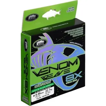Pletená šňůra Lineaeffe Venom Weave 8X 150 m 0,12 mm 6,8 kg
