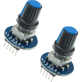 Konektor 2 ks Rotační enkodér s tlačítkem pro Arduino Audio potenciometr 5V Modul pro ovládání hlasitosti a polohy hřídele DIY elektronika