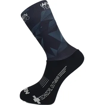 HAVEN Cyklistické ponožky klasické - AERO - černá/modrá
