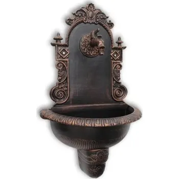 Umyvadlo ALVI Zahradní umyvadlo/ VÝLEVKA z lehké slitina, sada - MĚDĚNÁ patina Zahradní umyvadlo: SADA s kohoutkem