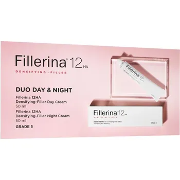 Kosmetická sada Fillerina Densifying Filler Fillerina Densifying Filler Grade 5 noční krém proti vráskám 50 ml + Fillerina Densifying Filler Grade 5 denní krém proti vráskám 50 ml kosmetická sada