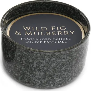 Svíčka SiL, Anglie SIL - Svíčka v keramickém obalu Tmavě šedá s vůní Fíku a Moruše - 633 g