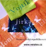 Osuška se jménem, přezdívkou 70/140cm sv.žlutá