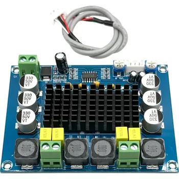 Hi-Fi komponenty Dvoukanálový stereo digitální výkonový zesilovač 2x120W 12–26V Kompaktní audio modul 92x68x16 mm pro domácí a DIY ozvučení