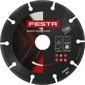 Řezný kotouč Diamantový kotouč na kov 230x2,0mm /22,2mm FESTA PROFIT Sklad16 FT-21308 (FT-21308 PROFIT Sklad16 Váha v Kg: 0.8)