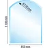 Ofenprofi FAZ6B4 sklo pod kamna typ 1100 x 850 x 6 mm