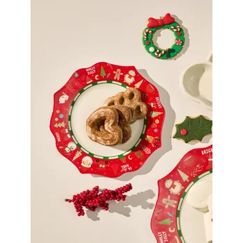 Talíř Sinsay - Talíř s vánočním motivem - vícebarevná - 563GI-MLC - 563GI-MLC-ONE