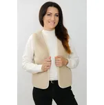 Dámská vlněná vesta – Merino + velbloudí vlna, světlá M