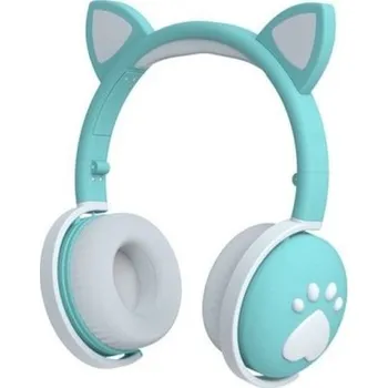 Sluchátka Dětská sluchátka s ušima C1193 tyrkysová