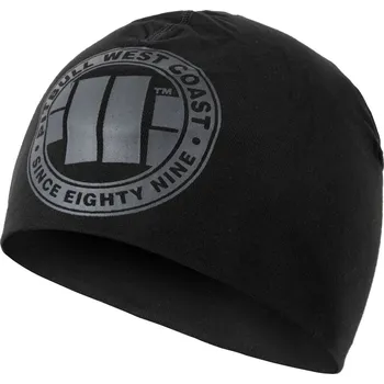 Čepice PitBull West Coast - zimní čepice BIG LOGO černočerná