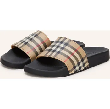 Dámské sandále Burberry Dámské Pantofle, béžová / černá / červená, 39