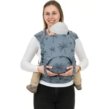 Ergonomické polovázací nosítko Fidella FlyClick Plus (Toddler) - Palm Trees Dove Blue