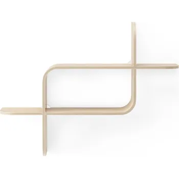 Obývací pokoj Patrová police z kaučukového dřeva v přírodní barvě Montage – Umbra ID_1534004