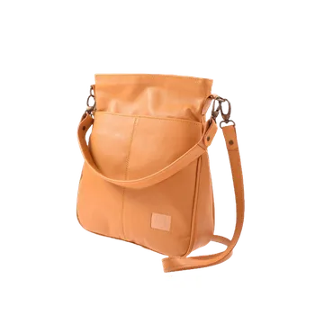 Kabelka Dámská kožená ručně šitá kabelka KUBÁT Amálka | žlutá | 57694