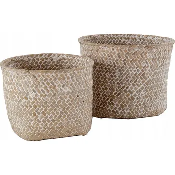 Úložný box Set 2 ks pletených košíků Compactor MIKA, malý 14 x 11 cm, velký 16 x 12 cm