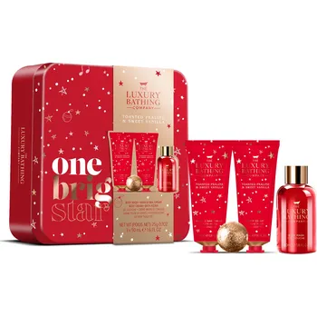 Kosmetická sada The Luxury Bathing Company Dárková sada v plechové dóze Pralinka & Vanilka 4 ks + 2 měsíce na vrácení zboží