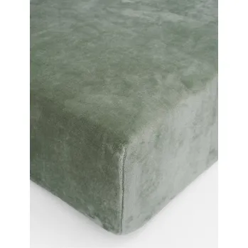 Prostěradlo MKLuzkoviny.cz Prostěradlo mikroplyš Deluxe 90 x 200 cm olivová