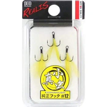 DUO Trojháčky Koshinmushi Hook No.12 Yellow