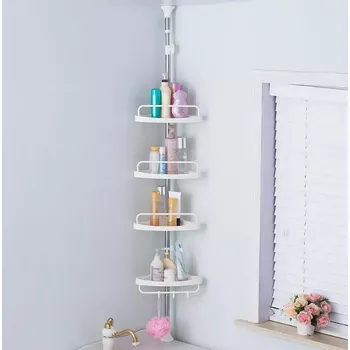 Koupelnový nábytek Teleskopická rohová police do koupelny