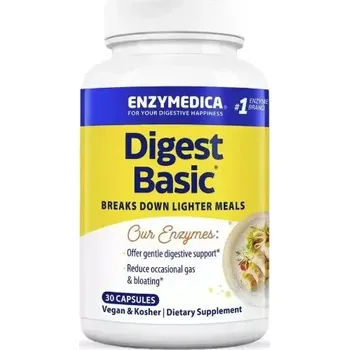 Digest basic - 30 kapslí (Základní směs enzymů pro podporu trávení sacharidů, tuků, vlákniny a proteinů)