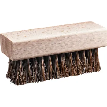 Přípravek pro údržbu obuvi Dřevěný kartáč na boty s měkkými štětinami Lehká ergonomická rukojeť pro čištění obuvi Jemná péče o kůži a semiš 1