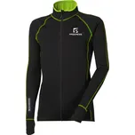 Pánská mikina PROGRESS Torez II černá-limeta Velikost: L