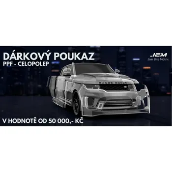 Polep vozidla JEM PPF Dárkový poukaz-Celopolep do PPF