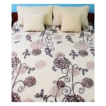 deka Vlněná deka Merino – Mystic (bez lemu) - světlá 70 x 100 cm