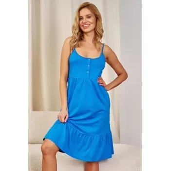 Dámské noční prádlo Noční košile Doctor Nap 7244 - bavlna Modrá M