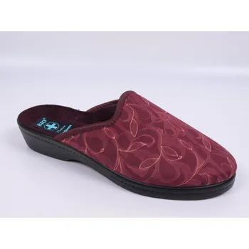 Dámská obuv Dámské pantofle ADANEX bio 29830 vínové s motivem lístků, uzavřená špička velikost: 39