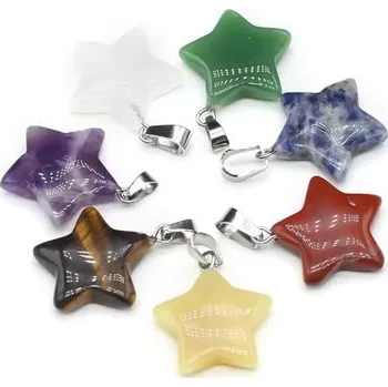 Přívěsek Prosperk Přívěsek z minerálů hvězdička Barva: Hnědá