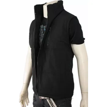 Pánská vesta Pánská zimní vesta černá Velké velikosti 5XL až 9XL