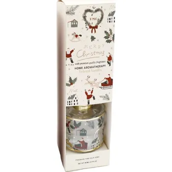 Aroma difuzér SiL, Anglie SIL - Vonný vánoční difuzér krémový VELVET VANILLA - 80 ml